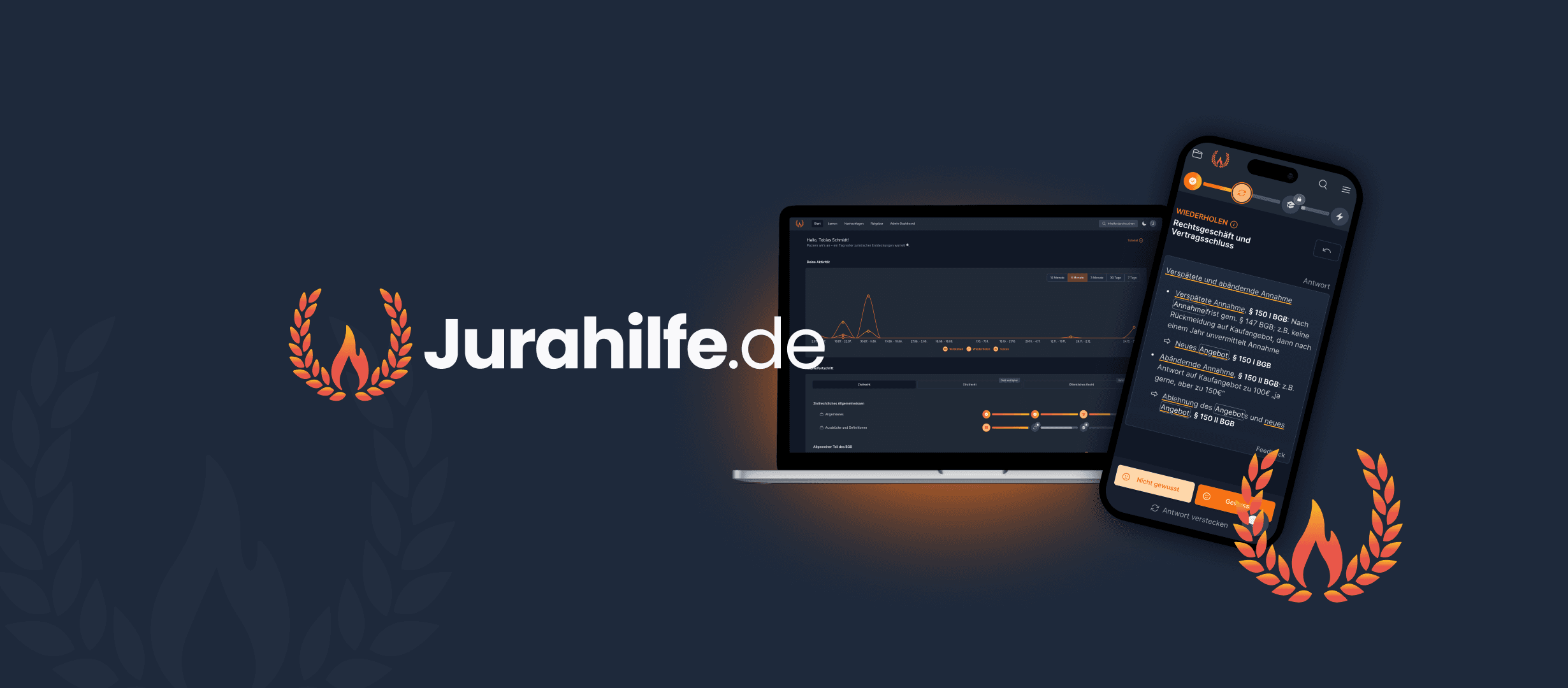 Die Jurahilfe.de-Lernplattform mit interaktiven Skripten, Karteikarten und Falltraining