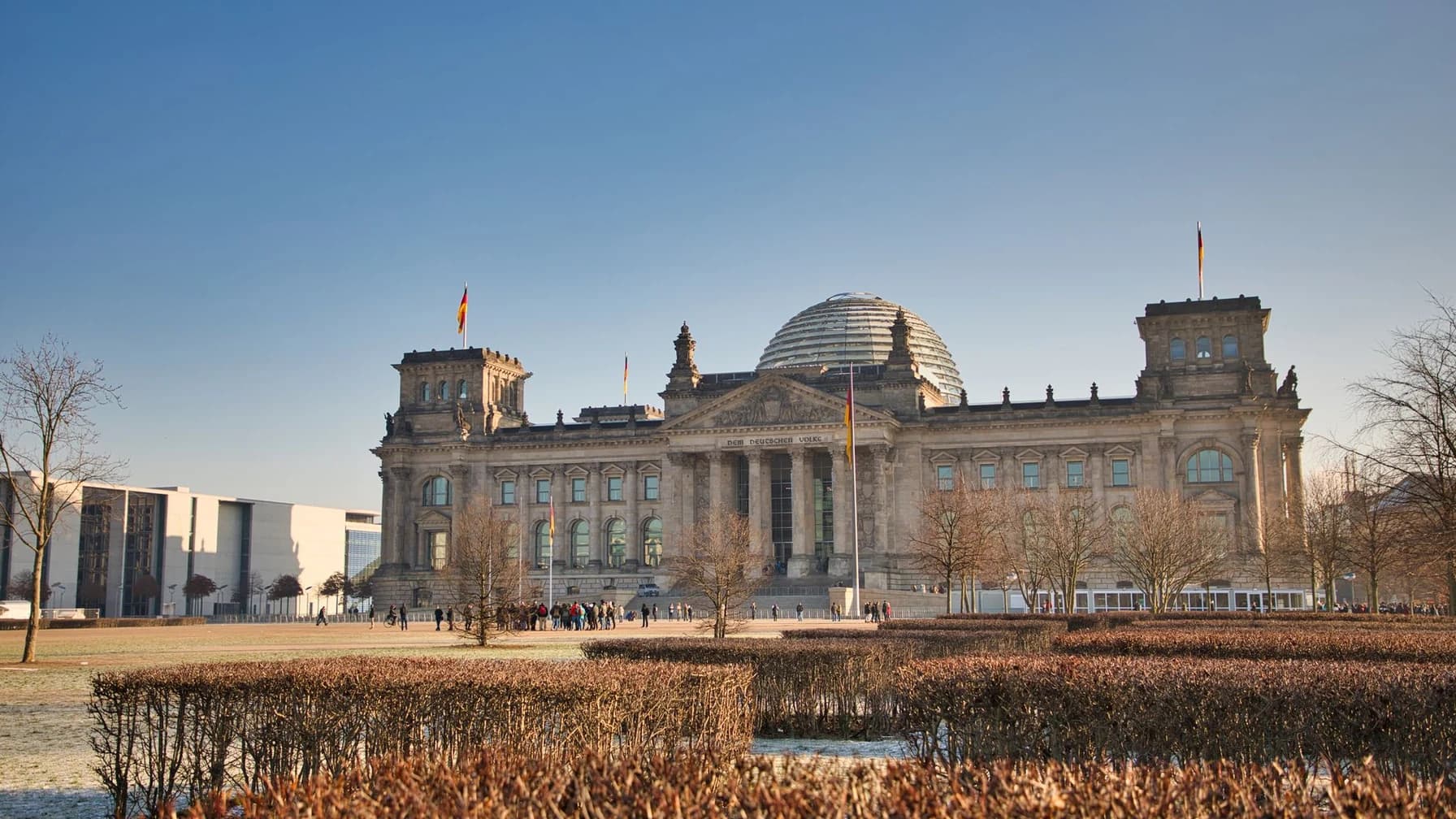 Das Reichstagsgebäude in Berlin, Sitz des Deutschen Bundestages.