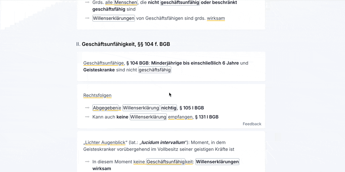 Jura-Studium online mit intelligent verlinkten Lerninhalten